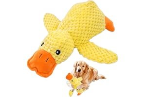 Tbintul Anti-Stress Papera Cane, Quack-Quack Duck Dog Giocattolo, Anatra Calmante Dog Toy, Durevoli Giocattoli Cani Cigolanti, Dogs Stuffed Animals Chew Toy, per Cani Piccoli Medi Grandi