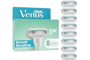 ‎GILLETTE VENUS Gillette Venus Smooth Sensitive Damen Rasierklingen, 8 Ersatzklingen