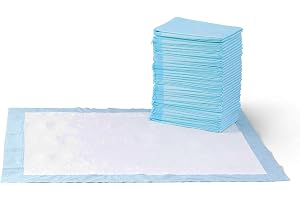 AmazonBasics Pet Pee Pads for Potty Training Standard XL 71 x 86 cm 60 Pieces Leak-Proof Quick Dry Design, 5-Layer Design, for Medium Dogs and Puppies (Standard, XL Size, 60 Pads)