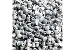 SUPPLIED BY HARDWARE FOR YOU HARDWARE FOR YOU LTD 5MM COVER CAPS KITCHEN CABINET CUPBOARD UNIT DRILL HOLE FURNITURE CAPS (LIGHT GREY)