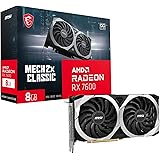 MSI Radeon RX 7600 MECH 2X CLASSIC 8G Tarjeta gráfica - AMD, 8G de memoria GDDR6, 18 Gbps