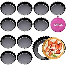 PHENOFICE Stampi Per Crostate In Legno A Doppia Faccia – Set 3 Pezzi Per Tartellette, Utensili Da Cucina Fai Da Te Antideformazione - 5