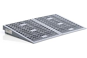 Wiltec Rampa per soglie con diverse altezze 0-25/25-50/50-76 mm Larga 810 mm Pedana per disabili