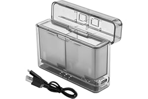 LYONGTECH Chargeur de Batterie pour GoPro Hero 12 11 10 9,Dual Battery Charger for Enduro Batteries Accessoire