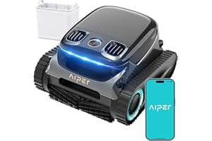 AIPER Scuba S1 Pro Poolroboter Boden und Wand mit Horizontaler Wasserlinienreinigung, Intelligenter Navigation, 180 Minuten Batterielaufzeit, Poolsauger Ideal für Eingelassene Pools bis zu 200㎡