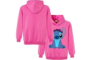 XPIALONG Unisex Kids Hoodies Blue Cat Printing Jumper Boy Girl Long Sleeve Hooded Top