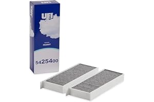 UFI Filters, Charcoal Cabin Filter 54.254.00, Filtre à cabine de Remplacement, Adapté aux Voitures, Applicable sur Divers Modèles de DS Automobiles et Peugeot