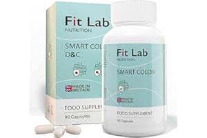 FIT LAB NUTRITION 10 Day Smart Colon Detox & Cleanse-Stool Softener-for Women & Men -90 Capsules