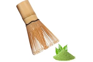 Zanfqvo Matcha Besen - Matcha Whisk mit 100 Borsten - Natürlicher Bambus Matcha Schneebesen - Japanisches Zubehör für Matcha Tee