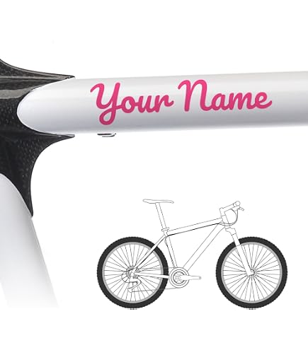 Epic Modz Personalisierte Fahrradaufkleber – 2 Stück, Vinyl, Mit Namen, Für Kinderfahrräder & Trikes