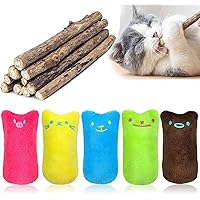 MOULLY 5 Stück Katzenminze-Spielzeug+10 Stück Katzenminze Sticks, Katzenminze-Spielzeug, Oreiller, Katzenminze…