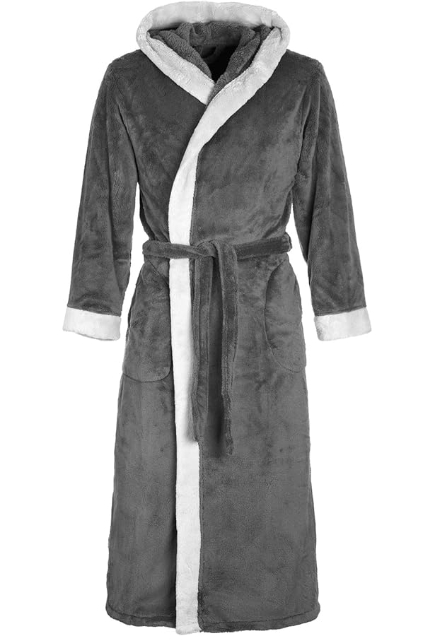 Di Vadini Unisex Heren Dames Badjas Florenz met Capuchon