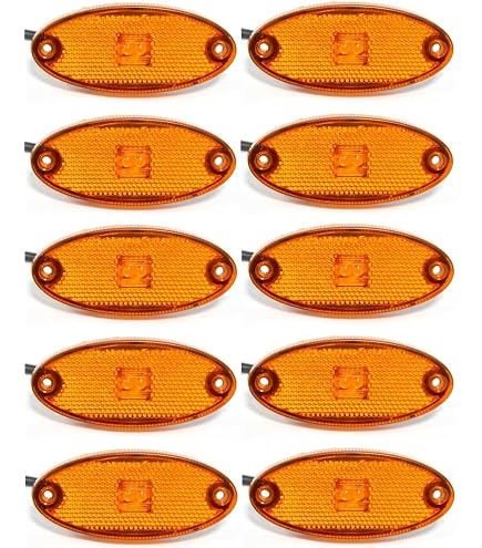 Feu De Gabarit LED Jaune 12V Pour Camping-car Et Remorque - Étanche, Facile à Installer, Visibilité Renforcée - 2