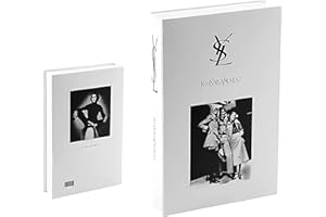 KF-PREMIUM YSL Decorative Coffee Table Books Fake Prop Fashion Book Décor for Elegant Refined Homes – Non-Openable Designer Living Space Decoration with No Pages Faux Office Decor Bookshelf Simply Aesthetic