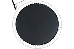 UVCMDUI Lona de Salto para Cama Elástica con Diámetro de 305 cm 54/56/60/64 Ojales Anillos en V Recambio Lona Cama Elástica Colchoneta de Salto para Trampolín Lona De Láminas