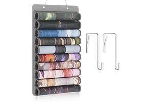 mayoken® Spielmatten Aufbewahrungstasche mit 10 Fächern – Hängender Organizer für TCG Spielmatten, Mousepads & Zubehör – Platzsparende Tasche mit 2 Türhaken – Transparent & Reißfest