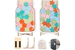 SUZMEI 2Pack Reward jar reward jar magnetic,Smiley Face Reward Behavior Jar for Kids,Reward Jar With Stars,reward jars for children Motivate Good Behavior Reward Jar For Boys And Girls