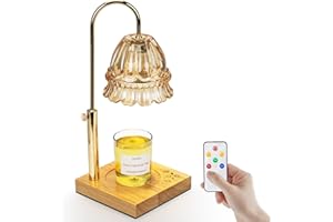 BTYEX Candle Warmer Lamp with Remote Control & Touchpad Electric Candle Warmer Lamp with Timer & Dimmer Height Adjustable Candle Lamp Compatible with Small and Large Jar Candles