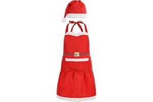 maxToonrain Aprons for Adult Kids, Chistmas Gift Santa Father ELF BBQ Kitchen Cooking Party accessories Apron for Men/Women/KIDS …