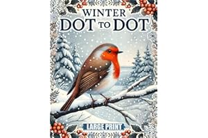 Winter Dot to Dot Book: Large Print Dot-to-Dots Puzzles For Adults and Seniors | Christmas Winter Season