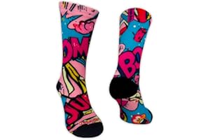 Jungle Socks Calcetines Deportivos Divertidos para CrossTraining, Ciclismo, Running, Fitness, Gimnasio para Hombres y Mujeres. Diseñado en Europa.