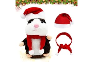 SUNSHINE SMILE Sprechende Hamster Wiederholt,Sprechender Hamster Spielzeug,Talking Plüschtier Elektronische,Lustige Kinder Stofftiere,Plüsch Hamster,Maus Kinder Stofftier,Record Spielzeug Interaktives für Baby Kids