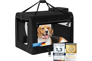 ALL PETS UNITED Hunde-Transportbox Tier Hundebox Transporttasche faltbar Hundetasche Haustier-Transport Atmungsaktiv & Wasserabweisend für Hunde & Katzen (L - 70x52x52 cm)