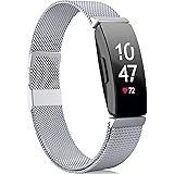 Faliogo Compatibile con Fitbit Inspire Cinturino/Fitbit Inspire 2 Cinturino/Fitbit HR Inspire Cinturino, Cinturino in Metalli