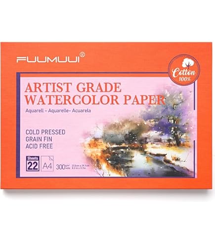 Blocco Carta Acquerello Arches 14,8x21 Cm - 12 Fogli 300g Bianco Naturale Per Pittura - Foto 10