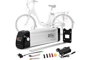 Ebkrides 36V 10AH Ebike Battery, Electric Folding Bike Battery Replacement Silverfish Removable Lithium-Ion Bicycle Battery with Charger, 2 Pins Discharge Port for 200W 250W 350W Motor Electric Bike