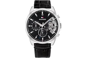 Tommy Hilfiger Mężczyźni Baker Zegarek, Czarny, Ø 40 mm