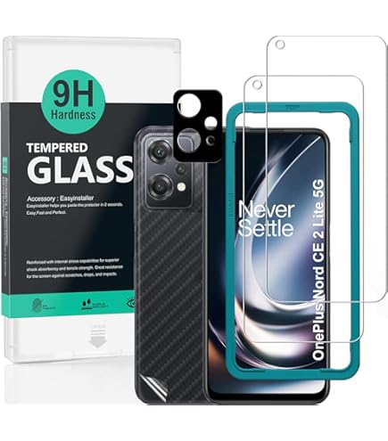 NEW'C 3 Pack, Screen Protector for OnePlus Nord 3 5G, Tempered Glass Screen Protector Film 0.33mm ultra transparent, ultra resistant