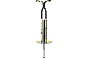 Think Gizmos Pogo Stick for Kids age 11 12 13 And Up (80lbs to 160lbs) - Pogo Stick for Teens & Light Adults - Quality Solid Construction Pogo for Boys & Girls (Yellow)