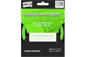 SIGNUM PRO Signum Xperience Saitenset 12m-Neongrün Cuerda de Tenis, Unisex Adulto, Verde neón