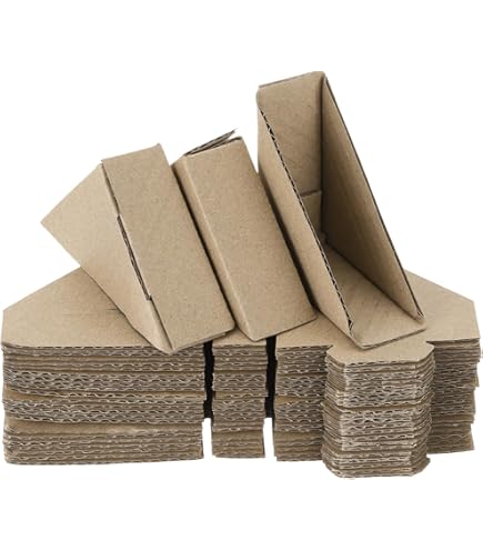 80 Protezioni Per Bordi In Plastica Resistente, Protezioni Angolari Per Scatole, Cartoni, Imballaggi A Pannelli, Colore Nero (6,1 X 6,1 X 6,1 Cm