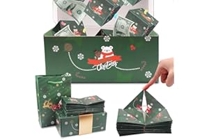 YXTECD Surprise Gift Box Explosion, Merry Christmas Surprise Gift Boxes, Creativity Folding Bouncing Red Envelope Gift Box, DIY Bouncing Box Photo Album for Christmas Birthday Gifts (12 Box Set)