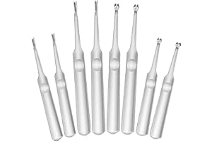 TADPOLEZ 8 Piezas Herramienta De Cuero De Acero Inoxidable Biseladora Para Bordes De Cuero En Forma U V Herramienta De Ranuradora Para Tallado De Cuero Artesanía Costura Manualidades