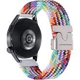 SITAFU 22mm Nylon Watch Straps Compatible for Xiaomi Watch S4/S4 Sport/S3/S1 Pro/2/2 Pro/Mi S1/S1 Active, Elastic Fabric Repl