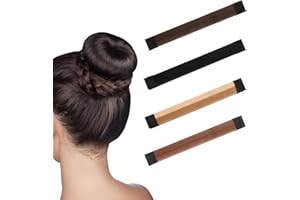 cobee Maszyna do robienia koków, klips do zawijania włosów, francuski skręcany klips do długich włosów, narzędzie do koka dla kobiet i dzieci (zestaw 4 szt.)