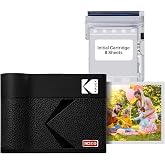 Kodak Mini 3 ERA Siyah 3X3 | Sarı, Format 7.6 X 7.6 Cm, 68 Yapraklı Paket, 4PASS Teknolojisi, Bluetooth Bağlantısı, Kare Foto