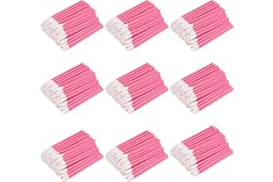 ‎BETTERJONNY 900 Stück Lippenpinsel, BetterJonny Make Up Lippenstift Pinsel Lipgloss Concealer Pinsel Lippenstift Stab Applikator Lippenapplikator Werkzeug für Perfekt Lippen Makeup (Rosa)