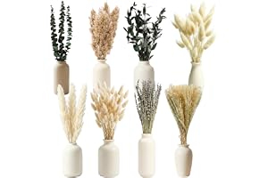 HhBdy 100 stycken pampasgräsdekoration, torkade blommor, mångsidiga kombinationsmöjligheter, torkade blommor, naturliga, torkade blommor, dekoration, boho-dekoration för matbord, bröllop, heminredning