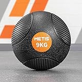 METIS Sfere mediche – da 1 kg a 10 kg | Ideale per allenamentio a casa e Palestra Slam Ball – Finitura in gomma ruvida ad alt