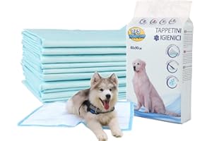 BPS BUENA PET SHOP TAPPETINI IGIENICI PER CANI 60X90 120PEZZI ,TAPPETINI ASSORBENTI PER ANIMALI DOMESTICI , IN CONFEZIONI DIVISI