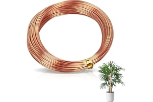 Fil di Rame Puro AFEPHE Ø1mm, 20M - Rotolo di Filo di Rame Smaltato T2 per Fai da Te, Elettronica e Giardinaggio Anti-Lumaca