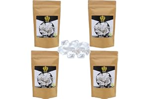 HAF® Vita Halit saltbitar 4 kg | Grova stensaltbitar utan tillsatser och naturliga ämnen från saltransonen i Pakistan | saltstenar | Solekjolar