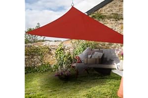 GREEN BAY Greenbay Triangle Anti-UV Sun Shade Sail Outdoor Patio Party Sunscreen Canopy Sunsail 3.6x3.6x3.6m Terracotta
