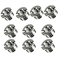 eWINNER e 10PCS Stainless Steel 3/8"-16 to 1/4"-20 Reducer Bushing Convert Screw Adapter for Tripod/Monopod/Ballhead/Stand &Video light DSLR Camera