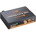 Neoteck 4K DAC HDMI Audio Extractor with Volume Adjustment HDMI to Optical Spdif Toslink + R/L(RCA) + 3.5mm Stereo Audio Conv