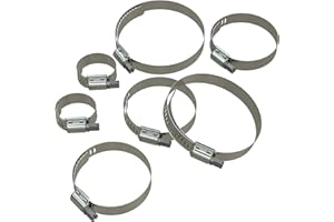 AUPROTEC Breeze - Fascette stringitubo in acciaio inox V2A W4, 110-130 mm, 2 pezzi